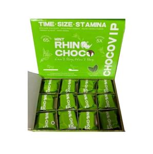 Caja Rectangular de Cartón Recubierto Verde Chocovip Mint Rhin0Choco para Envasado de Alimentos - Product Image 3