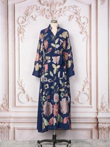 Abito a Tunica <span class=keywords><strong>per</strong></span> Donne Mediorientali, Stile Etnico Libico Musulmano con Ricami e Motivi Floreali, Traspirante e alla Moda <span class=keywords><strong>per</strong></span> la Primavera - Product Image 6