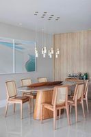 Ensemble de table et chaises de salle à manger modernes en bois pour la maison, restaurant, patio, extérieur, mobilier de salon - Vente en gros usine