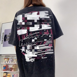 <span class=keywords><strong>Camiseta</strong></span> Casual de Calle para <span class=keywords><strong>Hombre</strong></span>, 100% Algodón de Alta Calidad, Diseño Hellish Star, 300 Gramos, Transpirable y Anti-Pilling - Product Image 4