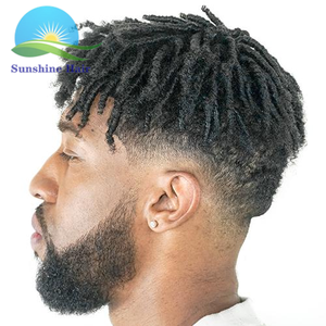 Peluca de tupé australiano para hombres, tupé de cabello trenzado afro, prótesis capilar de pu con encaje suizo, nuevo estilo, <span class=keywords><strong>2022</strong></span> - Product Image 5