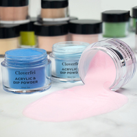 Poudres acryliques Cloverfei de haute qualité pour filles, paillettes scintillantes, poudre acrylique en vrac pour le nail art