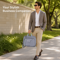 Sac à main pour ordinateur portable détachable, convertible en sac à bandoulière, avec poignée rembourrée, idéal pour les trajets quotidiens, les conférences, l'aéroport, ODM, usine d'origine