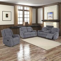 Ensemble de canapés sectionnels extensibles de style européen pour salon, en similicuir, avec table basse escamotable