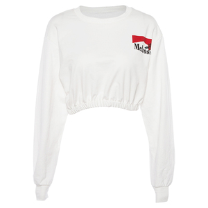 2020 OEM logotipo <span class=keywords><strong>bordado</strong></span> señora <span class=keywords><strong>Jersey</strong></span> Streetwear mujeres de manga larga Top sudaderas con capucha - Product Image 5