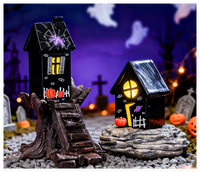 Figurine 3d Jouet KidsAccessories Kit Stone Cottage Dollhouse DIY fairy Garden Craft Miniature House Car Building Boat Farm Animal
