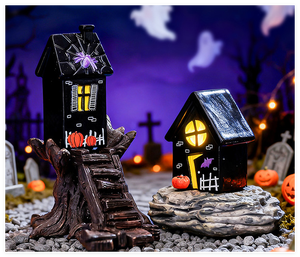 Estatuilla 3D de juguete para niños, Kit de accesorios para niños, cabaña de piedra, casa de muñecas, bricolaje, artesanía de jardín de hadas, casa <span class=keywords><strong>en</strong></span> miniatura, construcción de automóviles, barco, granja, Animal - Product Image 3