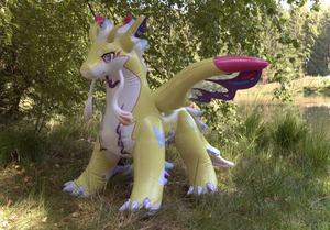 Dragon géant gonflable Ride On Animals Costume pour adulte Piscine Flotteur Dragon Pvc Publicité Jouet Fête Vacances Diy Décorations - Product Image 4