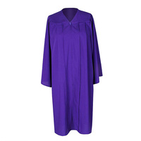 Robe de Cérémonie de Remise des Diplômes Noire Tissée Mate, 100% Polyester, Vente Directe Usine, Été, Lycée, Logo Personnalisé, Unisexe