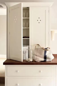 Armadio da cucina Design moderno Vermont <span class=keywords><strong>bianco</strong></span> <span class=keywords><strong>laccato</strong></span> armadietto <span class=keywords><strong>MDF</strong></span> impiallacciatura di legno pannello porta con mobili ad isola - Product Image 5