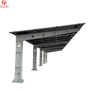Cheng Hao Solar Photovoltaic Carport 2 Car Steel Frame Flat <b>Roof</b> Waterproof Solar Power Generation Outdoor Parking <b>Canopy</b> - Product Image 4