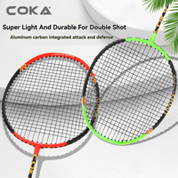 Ensemble de raquettes de badminton en alliage d'aluminium composite, best-seller, double pack, léger, avec joint en T, manche flexible, pour débutants et entraînement