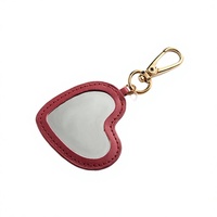 Miroir de poche pliable mignon Winway en gros, double face, en métal, avec porte-clés photo numérique tendance