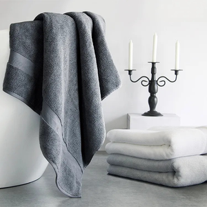 Serviettes de bain absorbantes confortables et douces 100% coton pour adultes Technique tissée à séchage rapide Couleur unie pour l'utilisation de la <span class=keywords><strong>piscine</strong></span> de spa à domicile - Product Image 5