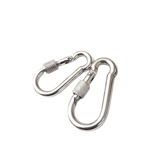 <span class=keywords><strong>Moschettone</strong></span> in <span class=keywords><strong>Acciaio</strong></span> Inox Zincato con Vite di Bloccaggio per Arrampicata e Attività Minerarie, Vendita Promozionale - Product Image 1