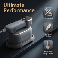 Défroisseur Vapeur Portable en Céramique pour Vêtements |   Alimentation électrique AC 1300W |   Réservoir d'eau de 130 ml |   Anti-chauffe à sec |   Logements compacts pour étudiants