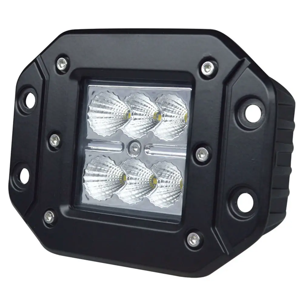 18W 1000 lumen dẫn công việc ánh sáng dẫn sương mù/lái xe đèn IP68 LEDs Đèn led814fc