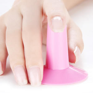 Soporte de soporte para dedos de Arte de uñas Rosa Blanco herramientas de uñas soporte de reposapiés de silicona - Product Image 4