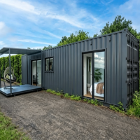 Villa conteneur préfabriquée moderne, pliable et extensible de haute qualité avec garantie de 5 ans