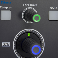 Thinuna MX-D32 Audio professionnel 32 voies Console de mixage numérique 32-CH XLR entrée analogique 16-CH XLR Mix Bus sortie mélangeur numérique