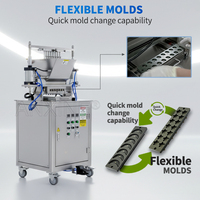 Línea de Producción de Depositor de Gomitas Semiautomática CTG-LD20, Compatible con GMP, Máquina para Hacer Gomitas de Una Sola Capa o Multicapa