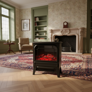 Estufa Eléctrica Portátil Independiente <span class=keywords><strong>de</strong></span> 1500W para Hotel, con Protección contra Sobrecalentamiento, Control <span class=keywords><strong>de</strong></span> Termostato, 21-30, <span class=keywords><strong>Chimenea</strong></span> Eléctrica - Product Image 1