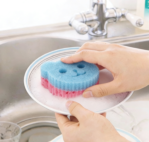 Éponge de nettoyage thermosensible à motif de dessin animé pour la vaisselle, la cuisine et le nettoyage des casseroles, super efficace - Product Image 3