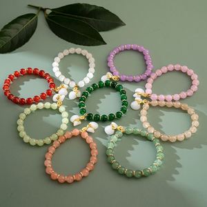 Chinese Style Colored Money Bag <b>Beaded</b> <b>Bracelet</b> Crystal Beads Butterfly <b>Bracelet</b> for Girl Colorful Handmade Stone Bangles - Product Image 1