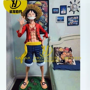 Figura de Anime de Alta Calidad, Estatua de Resina, Personaje de Tamaño Real, Figura de Acción de Luffy de 11 Pulgadas para Decoración, Escultura de Anime del Rey Pirata - Product Image 6