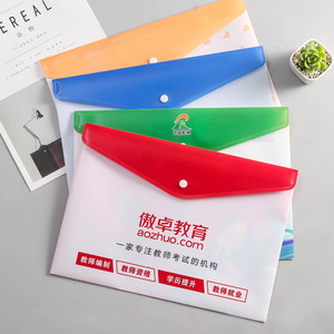 Bolsa para archivadores <span class=keywords><strong>A4</strong></span> de plástico transparente al por mayor, suministros de oficina, organizador de portadocumentos con logotipo personalizado - Product Image 6