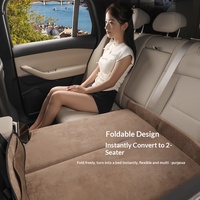 Matelas de couchage pliable pour siège arrière de voiture, matelas gonflable sans air pour l'extérieur, accessoire de sommeil pour enfants