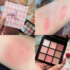Paleta de Sombras de Ojos Mate Impermeable de 9 Colores Jiugongge con Tonos Calabaza y Tierra para Maquillaje de Estudiantes - Product Image 6