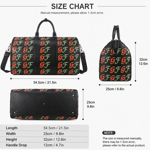 Custom PU Leather Travel <b>Bags</b> Luggage Luxury Unisex <b>Large</b> Capacity Waterproof Portable for Weekend Travel Use - Product Image 2