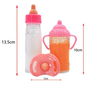 Ensemble de biberons magiques de grande taille pour bébés poupées jouet de soins pour bébés poussettes bouteilles de lait avec sucette pour bébés poupées - Product Image 5
