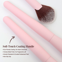 Ensemble de 15 pinceaux de maquillage de luxe vegan de haute qualité, doux au toucher, pour femmes, vente en gros, marque privée, rose, pour fards à paupières et fond de teint, idéal pour les voyages