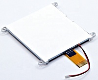 Modulo LCD 128128 con testo bianco su sfondo nero, risoluzione 128x128 JHD128128-G66IBSWD-BL