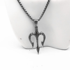 Yunnique-collar con colgante de espada de acero inoxidable, diseño geométrico unisex, joyería de moda de estilo gótico - Product Image 2