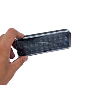 Dental-grade black dental particle <b>box</b> with 20 holes. Made of durable, heat-sensitive, transparent plastic. <b>Drop</b> shipping - Product Image 1