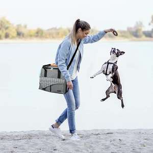 कुत्ते यात्रा बैग बहु समारोह के साथ खाद्य कंटेनर के साथ जेब बैग और बंधनेवाला कटोरा शामिल, पालतू यात्रा बैग - Product Image 6