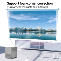 Proyector portátil con WIFI y para Bluetooth 8K 1080P HD Android9.0 Soporte conecta teléfonos móviles y USB para cine en casa