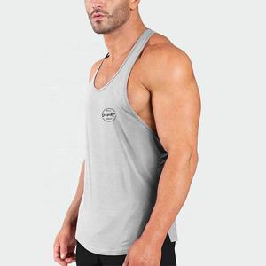 Été Nouvelle Arrivée Personnalisé Respirant Coton Spandex Slim Fit Imprimé Gilet Côté Fendu Ourlet Séchage Rapide hommes débardeur sport Wear - Product Image 5