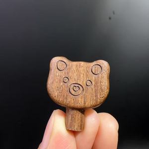 Wood Frying Pan Egg <b>Beads</b> For Jewelry Making Handmade Peach Wood <b>Loose</b> <b>Beads</b> Accessory Style 1 Style 2 - Product Image 2