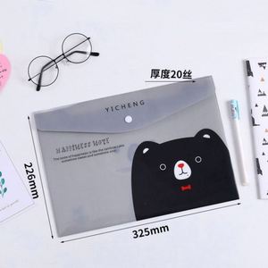 Cute Style Cartoon Examination Paper Document Bag <b>Filing</b> <b>Folder</b> PVC Material Custom Logo <b>A4</b> Size for Students - Product Image 3
