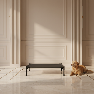 Lit surélevé pour chat de style militaire, amovible et lavable, avec cadre en alliage solide, emballage en boîte, adapté à toutes les saisons, taille S pour chats et chiens - Product Image 6