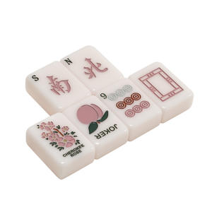 Mahjong américain personnalisé en acrylique avec texte JOKER et impression de logo graphique de dessin animé anime pour jeux <span class=keywords><strong>d</strong></span>'échecs et de cartes 4 joueurs - Product Image 1