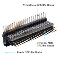 Cables de extensión Geeekpi GPIO Edge, cable plano de 40 pines para Raspberry Pi 5/4B/3B+/3B/2B/Zero C107