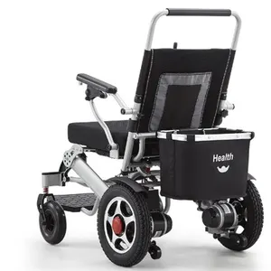 Sedia a rotelle elettrica pieghevole automatica con telecomando per sedia a rotelle elettrica leggera per disabili