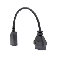 3pin Convert to OBD2 16pin Cable for Honda Car Scanner OBD Adapter OBDII 3 Pin to 16 Pin Connector with Male Connector