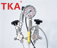 Réacteur en verre de quartz entièrement transparent haute pression avec agitation magnétique puissante, capacité de 10 ml à 250 ml, visibilité ultime