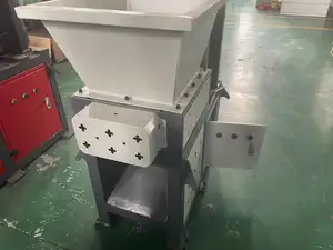 Máquina trituradora de eixo duplo para sucata de metal usada para venda trituradora de tecido pequena trituradora de tecido